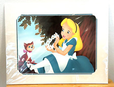 VINTAGE DISNEY PARKS ALICE IN WONDERLAND FLOWERS FOR DINAH DUCKY WILLIAMS PRINT picture