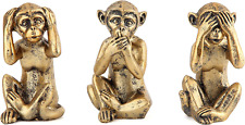 3 Wise Monkeys Statue for Home Decor Accents,Hear No Evil See No Evil Speak No E picture