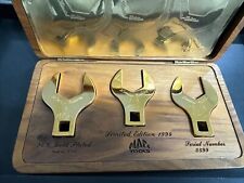 1994 Mac tools Limited edition 24k plated three-piece crowfoot set picture