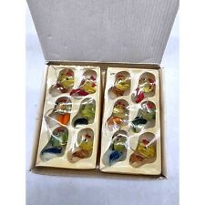 12 VTG  Miniature Blown Glass Tropical Fish Ocean Christmas Tree Ornaments picture