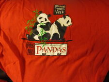 Vintage 1988 TOLEDO OHIO ZOO Panda Exhibit Red T Shirt XL  50% 50% picture