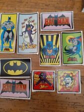 Vintage DC Super Heroes Sticker Lot of 8 BATMAN JOKER 19641982 1989 NEW UNUSED picture