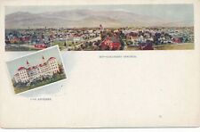 COLORADO SPRINGS CO - Colorado Springs View and The Antlers Postcard - udb picture