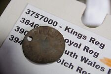 WW2 relic dogtag RAC RTR RTC THE KINGS REGIMENT - FIELDING 858 picture