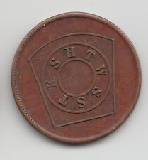 One Penny Triple Tau masonic penny token 377 picture