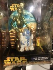 Star Wars Ornament - Kurt S. Adler - C-3PO & R2D2 -Crafted Glass Ornament  picture