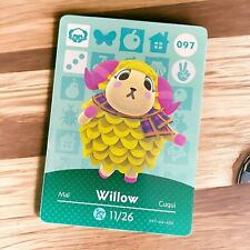 Willow 097 Animal Crossing Amiibo Card Series 1 Authentic Nintendo Near Mint picture