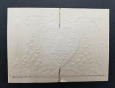 Vintage 1913 Wedding Invitation Announcement Embossed Fold Out Card A1763 picture