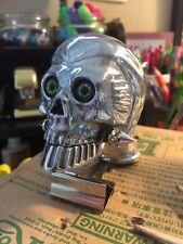 CANADIAN SKULL USA TRUCKER FREEDOM CONVOY JAW WAGGING HOOD-ORNAMENT SEMI TRUCK picture