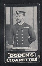 Vintage 1901 Trade Card Capt. PERCY SCOTT H.M.S. Terrible Admrial World War I picture