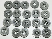 WWI US Army steel trouser shirt buttons 11/16 in 17.5mm 28ligne lot of 20 B679 picture