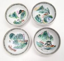 Vintage Oriental Hand Painted Small Dish Bowls picture
