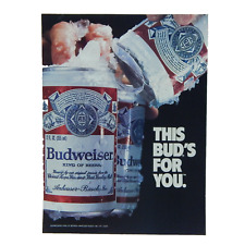 BUDWEISER THIS BUD'S FOR YOU 1987 ADVERTISING picture
