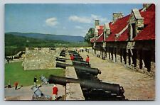 Fort Ticonderoga New York Historic Old Cannon & Round Shots VINTAGE Postcard picture