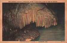 Leasburg MO Missouri, Queen's Canopy Lost River, Onondaga Cave, Vintage Postcard picture