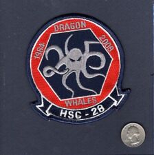 HSC-28 HC-8 DRAGON WHALES 25th Anniversary 2009 NAVY Helicopter Squadron Patch picture
