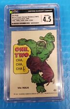 1967 Philadelphia Marvel Super Hero Sticker#48 Hulk Card - Graded CGC 4.5 picture