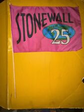 Stonewall 25 Anniversary Flag Rare Excellent LGBTQ Memorabilia History Pride picture