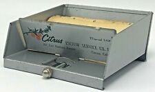 Vintage Aluminum Business Card File Advertising Citrus Escrow Covina CA Tarco picture