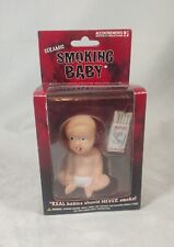 UNIQUE 2003 Accoutrements Ceramic Smoking Baby Figure in Box Strange Item picture