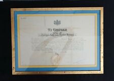 Rare King Gustaf VI Adolf Sweden Crown Prince Signed Royalty Document Wax Seal picture