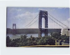 Postcard George Washington Bridge and Hudson River New Jersey USA North America picture