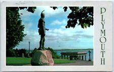 Postcard - Statue of the Indian Chief Massasoit, Plymouth, Massachusetts, USA picture