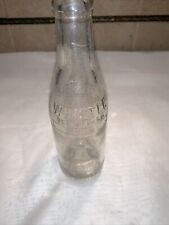 Vintage Whistle Bottling Co. 8” Clear Soda Bottle picture