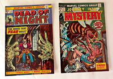 LOT OF 2 MARVEL HORROR COMICS DEAD OF NIGHT no 2 & Journey into mystery no 8 picture