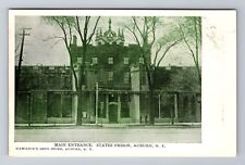 Auburn NY-New York, State Prison Main Entrance, Antique Vintage Postcard picture