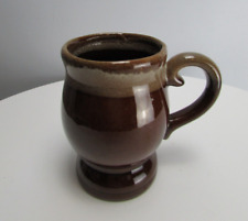 Vintage Drip Glazed Pot Belly Brown Ware Mugs Made in Taiwan picture