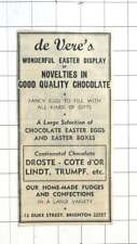 1960 De Vere's Good Quality Chocolate Duke Street Brighton picture