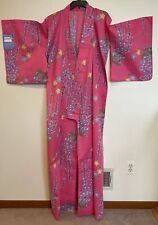 Japanese  Kimono Traditional, Cotton Pink - 155-165 centimeters - New picture
