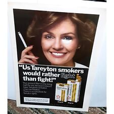 1979 Tareyton Smokers Rather Light Than Fight Woman Vintage Print Ad 70s Origina picture
