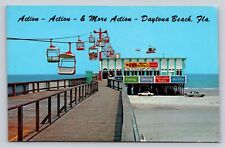 Pier Skyride Cars Helicopter Daytona Beach Florida P317 picture