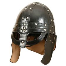 Medieval Viking Barbarian Leather Helmet spectacles cosplays Game Of Throne picture