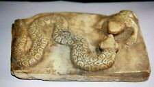 Peruvian Inca made in caliza stone – snake and a toad picture