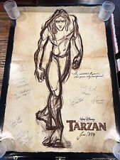 RARE - Disney Tarzan Poster signed/ autographed by the Animators picture