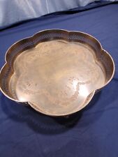 Vintage Brass Serving Tray Made In India 16 In picture