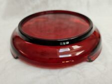 Vintage Anchor Hocking Royal Ruby Glass Punch Bowl Base Stand EUC picture