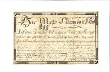 REDUCED Taufschein Fraktur Baptism Certificate Mandach Switzerland 1839 Vogt picture