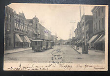 1907 Center Street Trolley Town View Corry PA Erie County Early Postcard picture