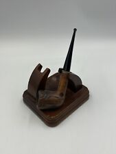 Fairfax Walnut Pipe Stand Comes with 1 Estate Pipe READ picture
