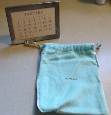 ANTIQUE TIFFANY & CO SILVER MARKED PICTURE FRAME W/BAG ITALY CALENDAR RARE VTG  picture