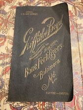 1902 Baltimore Calendar Book: Griffith & Boyd Bone fertilizers Gay St. Maryland picture