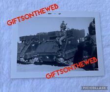 1967 VIETNAM War US Troops Armored Soldiers Riding Atop Tank picture