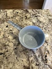 Vintage Made In The USA Handle Strainer Colander Blue picture