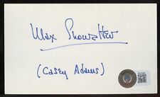 Max Showalter d2000 signed autograph 3x5 card Actor Casey Adams BAS Stickered picture