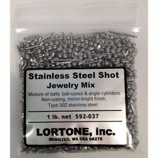 Lortone Stainless Steel Shot Mix 1 lb for Tumbling Jewelry Various Shapes picture