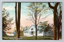 Rockland ME-Maine, Public Library, Antique, Vintage Souvenir Postcard picture